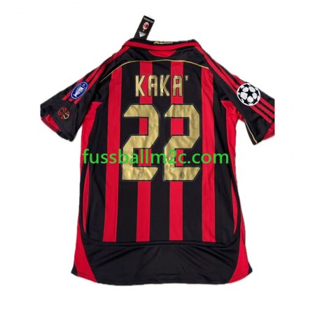 Fußballtrikots AC Mailand KAKA 8 Retro Heim Trikotsatz 2006-2007 Fußballtrikots AC Mailand KAKA 8 Retro Heim Trikotsatz 2006-2007